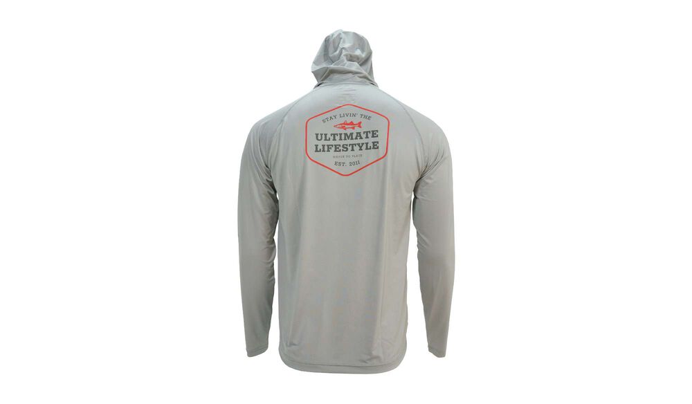 Ultimate Lifestyle™ Performance Hooded Long Sleeve True Grey - L